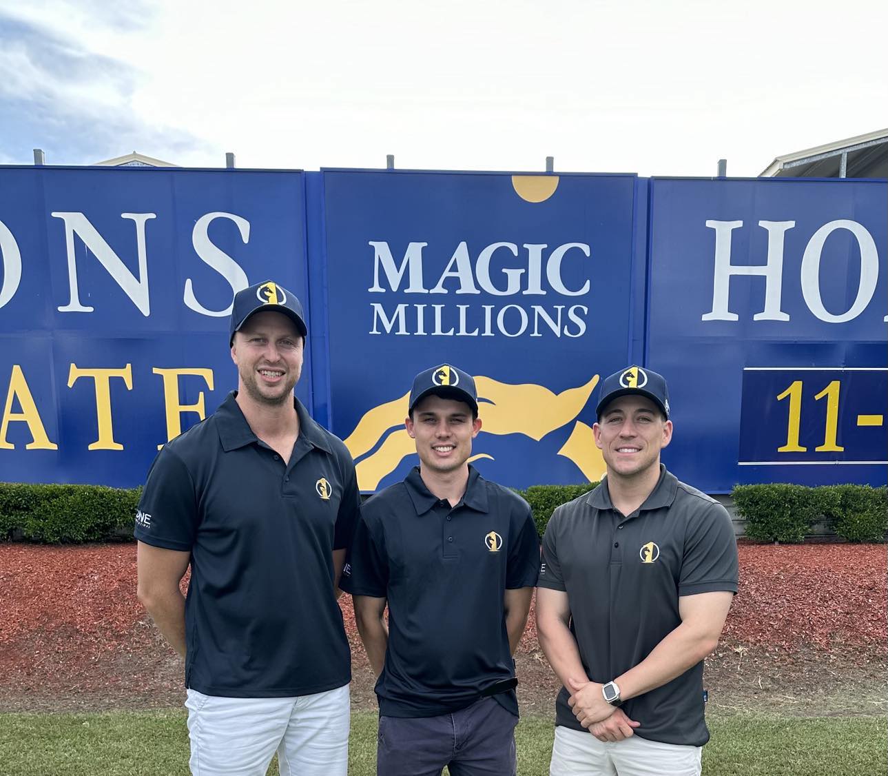 The One Syndications team on course